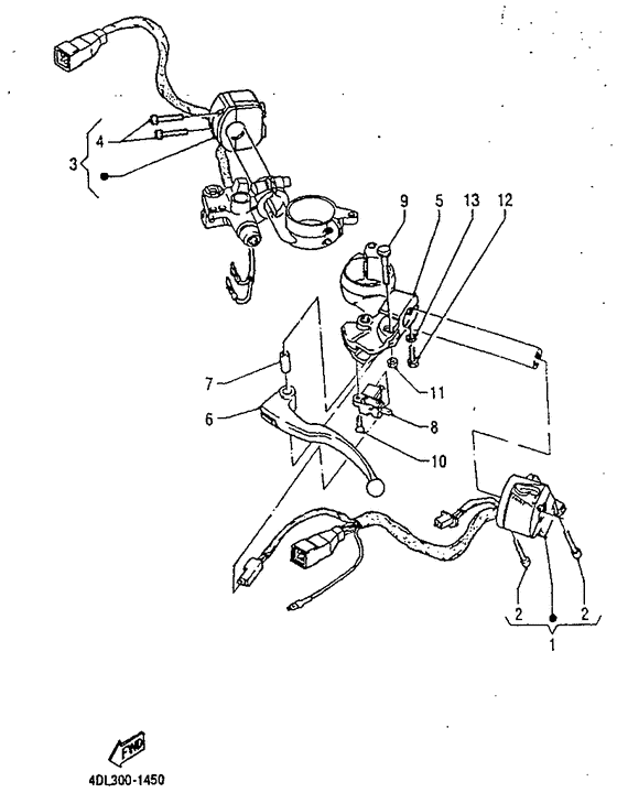 Handle switch. lever