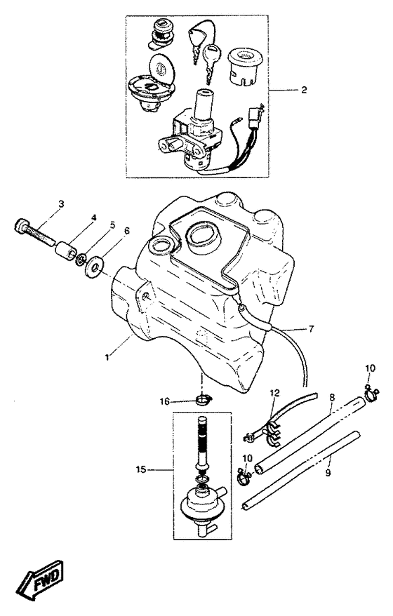 YQ50 Топливный бак