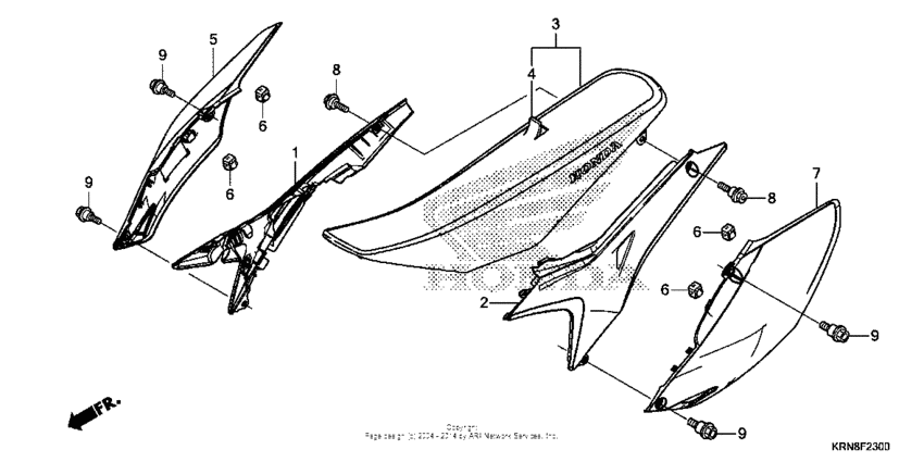Seat + side cover