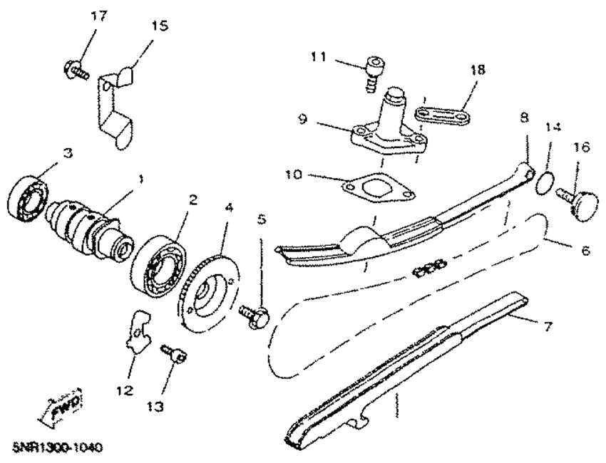 Camshaft. chain