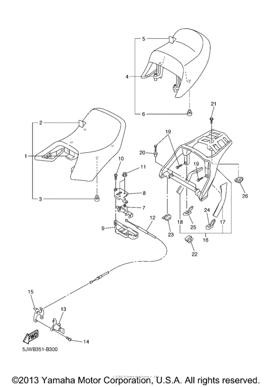 FJR13TC Сиденье