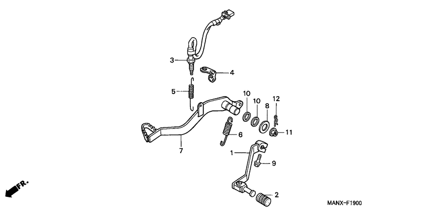 Brake pedal assy