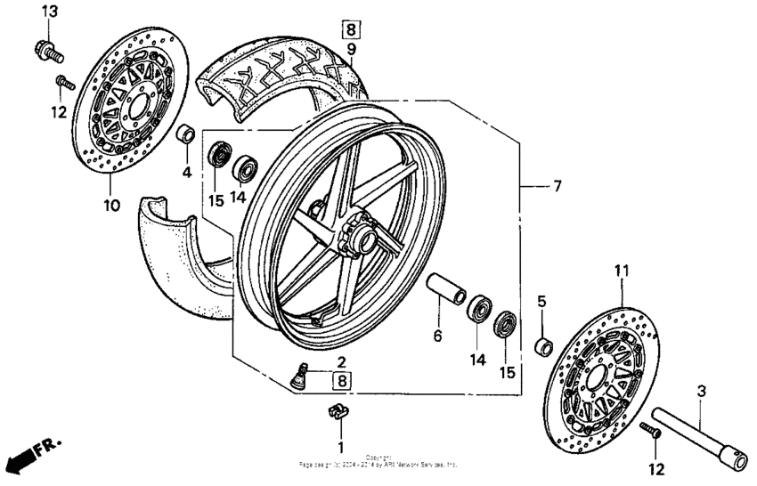 Front wheel 94-97