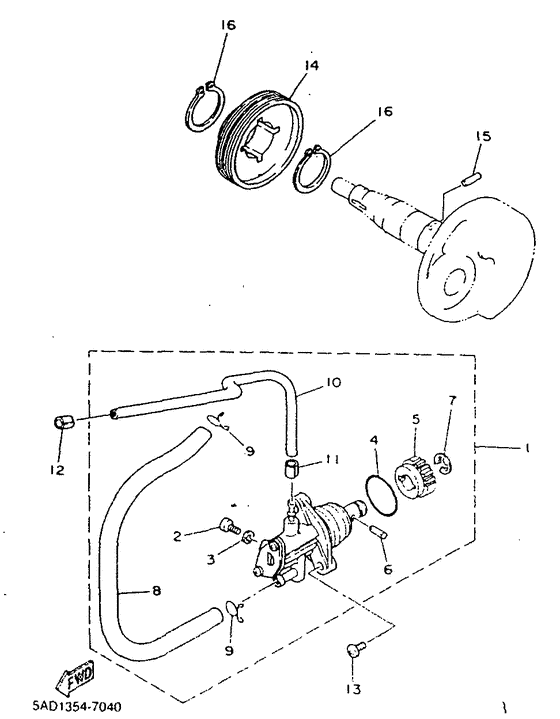 YN50R Масляный насос