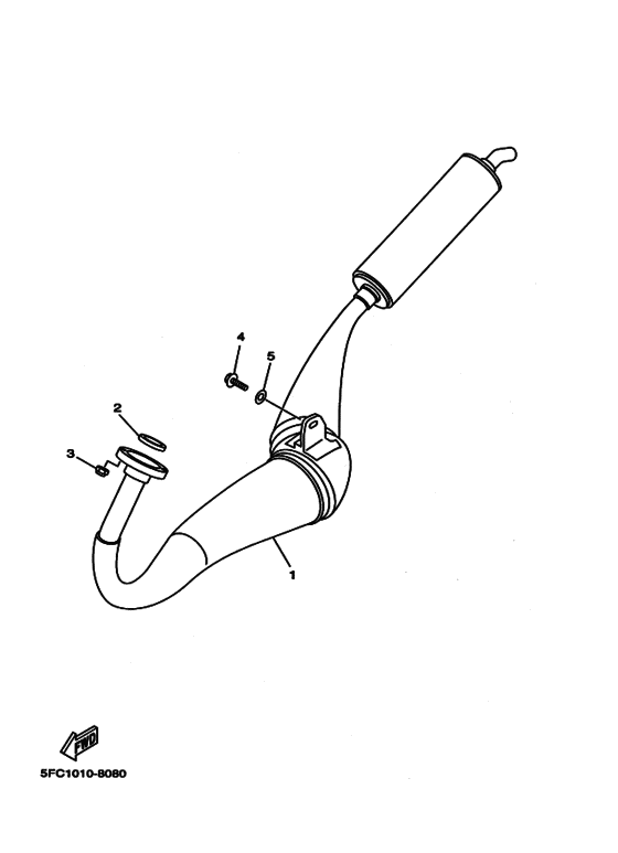 RZ50 Выпускной коллектор