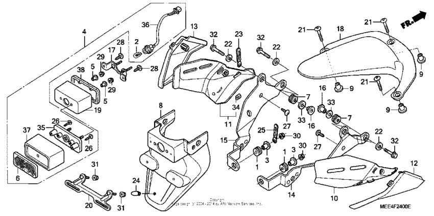 Rear fender ('03-'04)