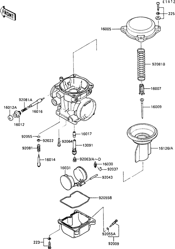 ZX500 Карбюратор в разборе