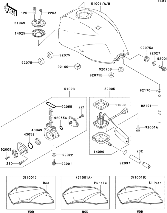 Fuel tank(zr1100-c1/c2)