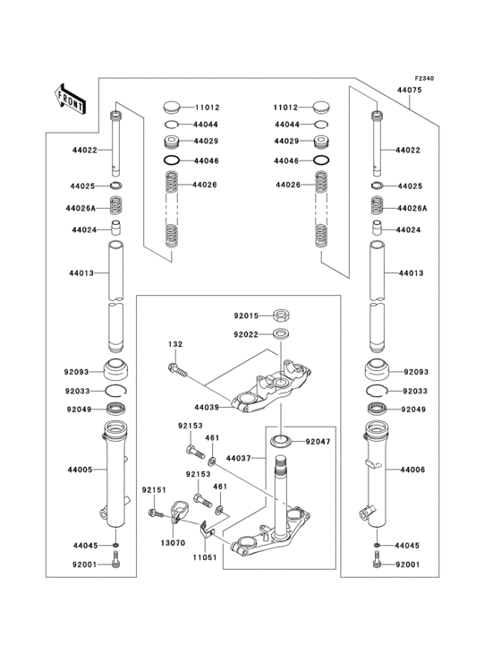 Front fork(a6f)
