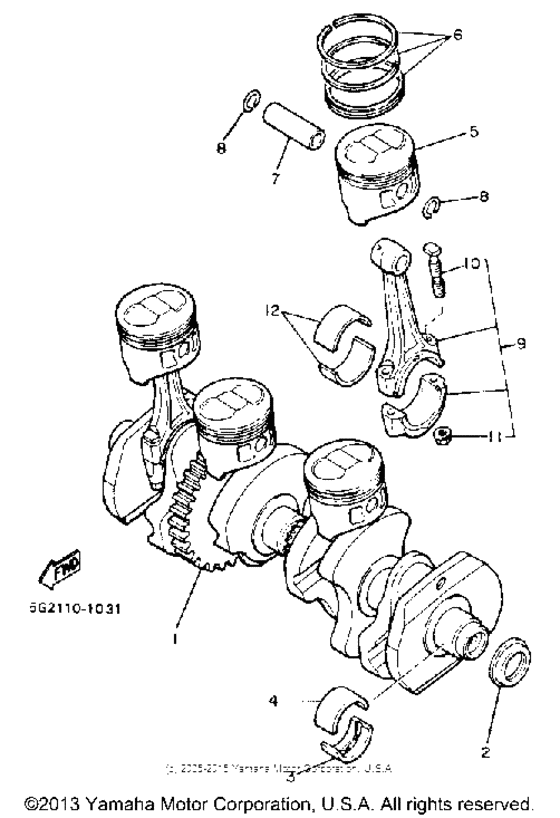 Crankshaft-piston