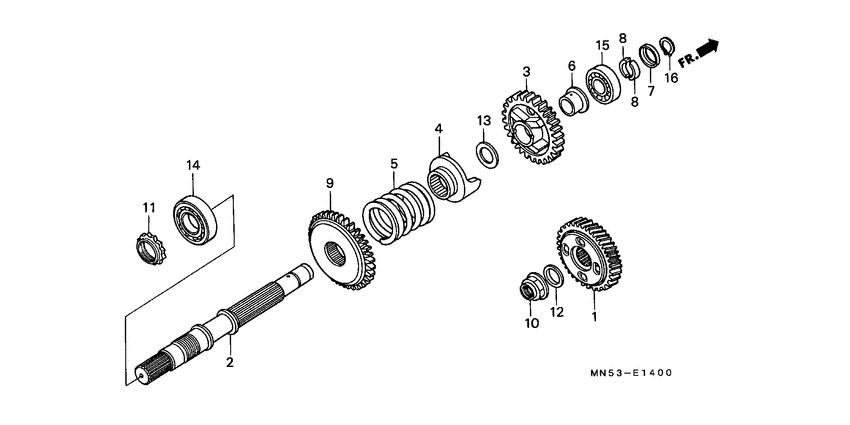 GL1500A Shaft set final