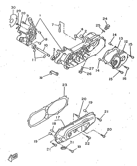 CW50RSX Картер двигателя