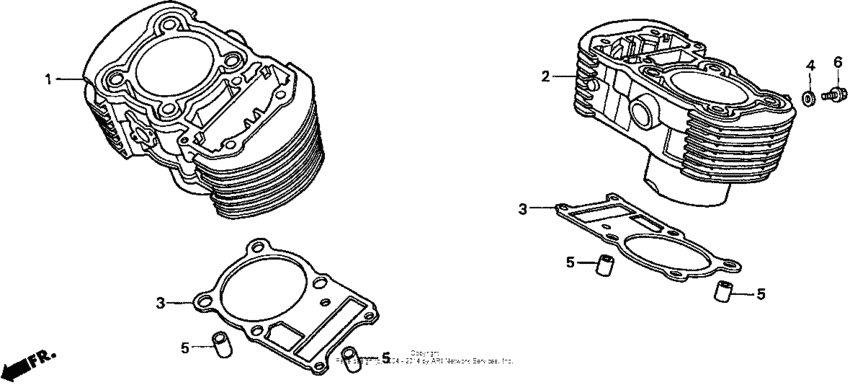 VT750C Цилиндры