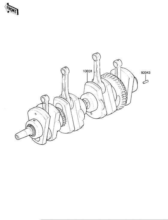 KZ1000 Вал коленчатый
