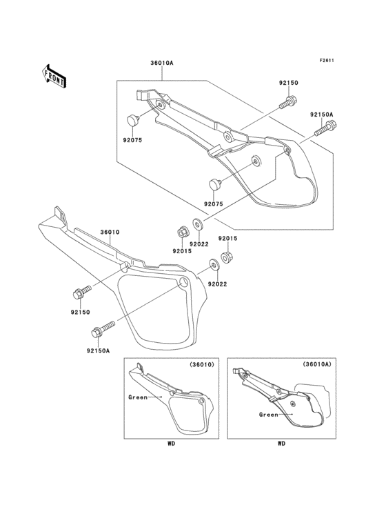 Side covers(kx60-b10/b11)