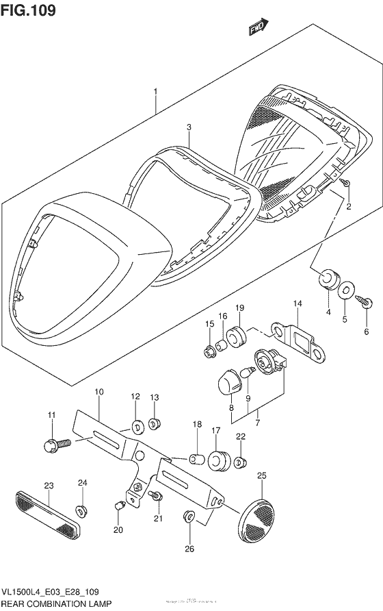 Rear Combination Lamp (Vl1500L4 E28)