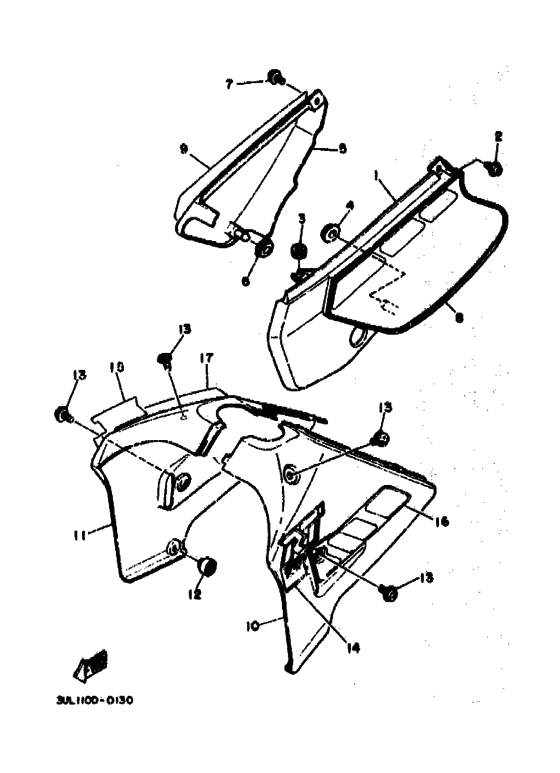 RT100 RT100A-B Боковая крышка