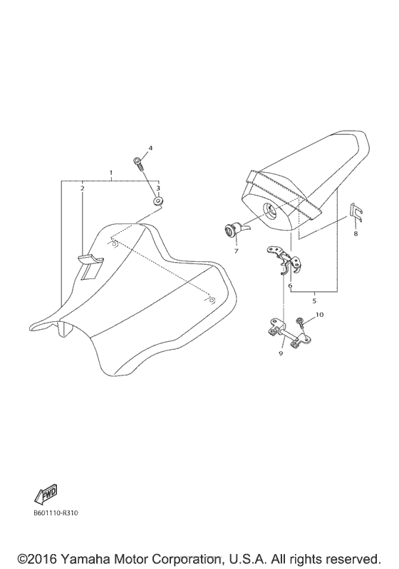 YZF-R1S Сиденье
