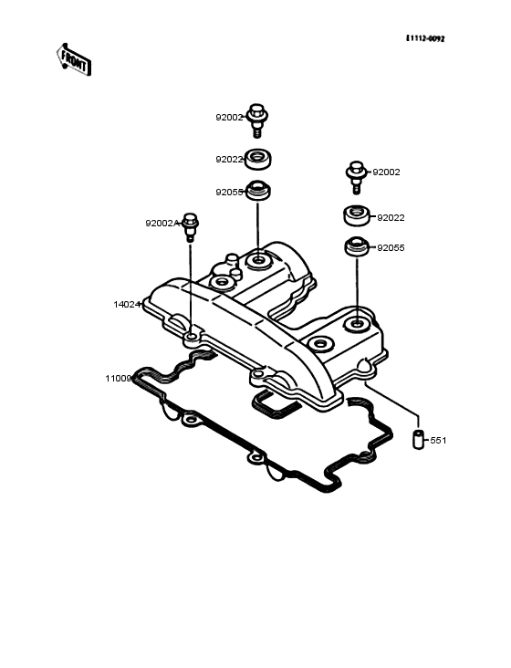 KL250 Крышка головки цилиндров
