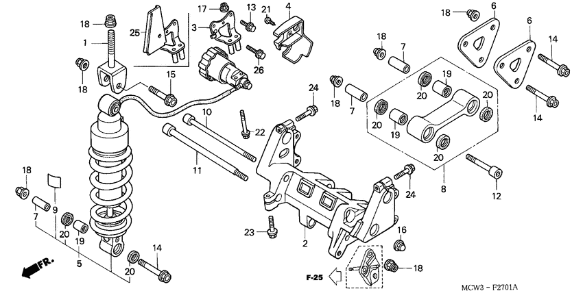 Rear cushion