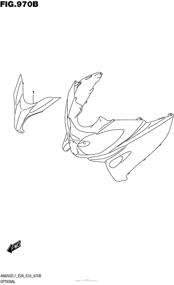 AN650Z Optional (Front Leg Shield Cover )  (An650Zl7 E28)