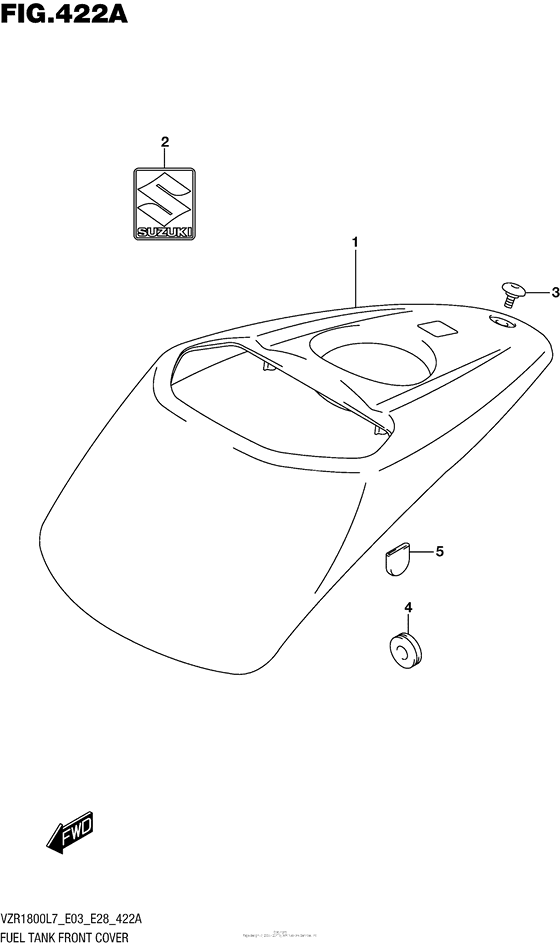 Fuel Tank Front Cover (Vzr1800L7 E28)