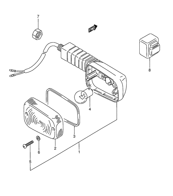 Rear turnsignal lamp