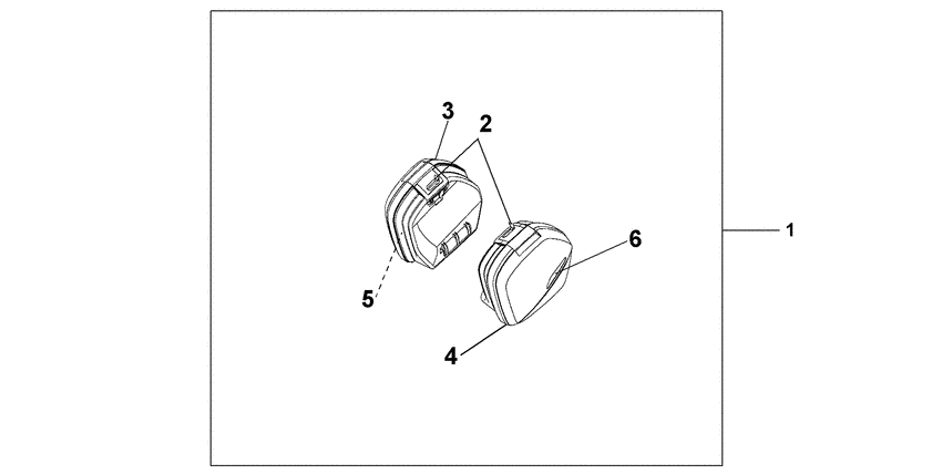 XL1000V 35l pannier set chevalier silver metallic