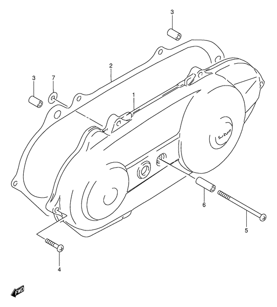 Crankcase lh cover