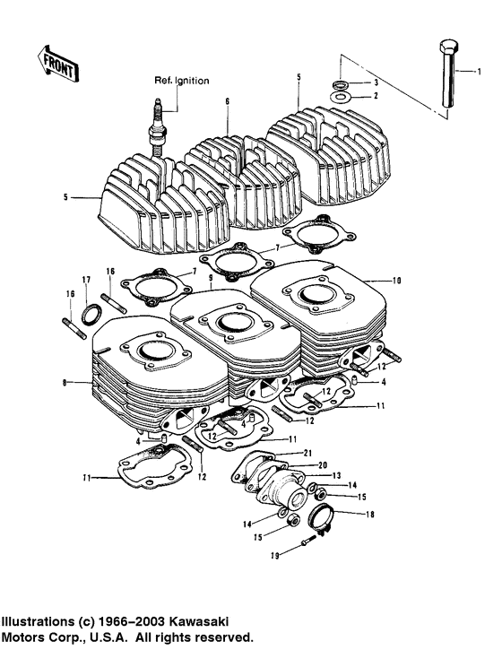 Cylinder heads/cylinders