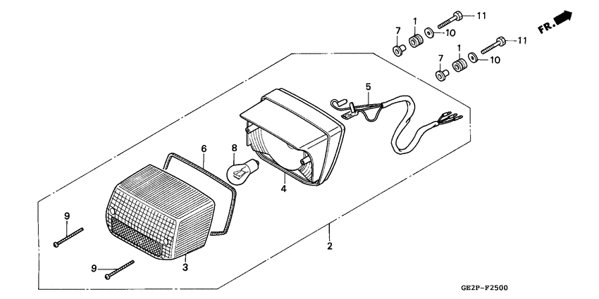 Taillight unit ass`y