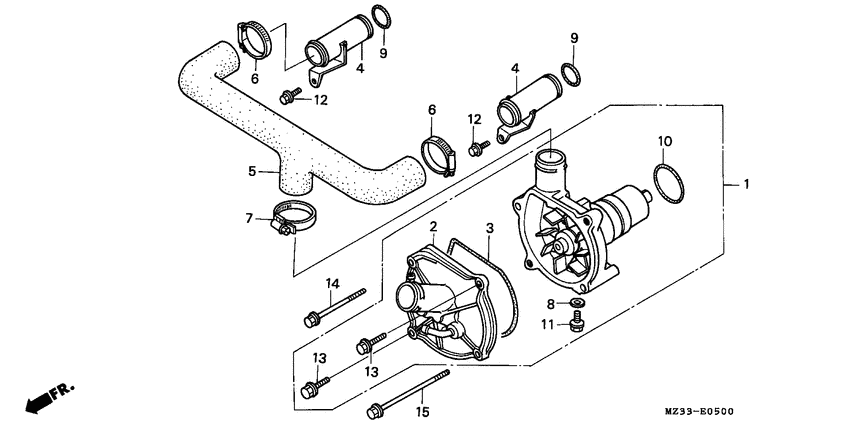 GL1500A Водяная помпа