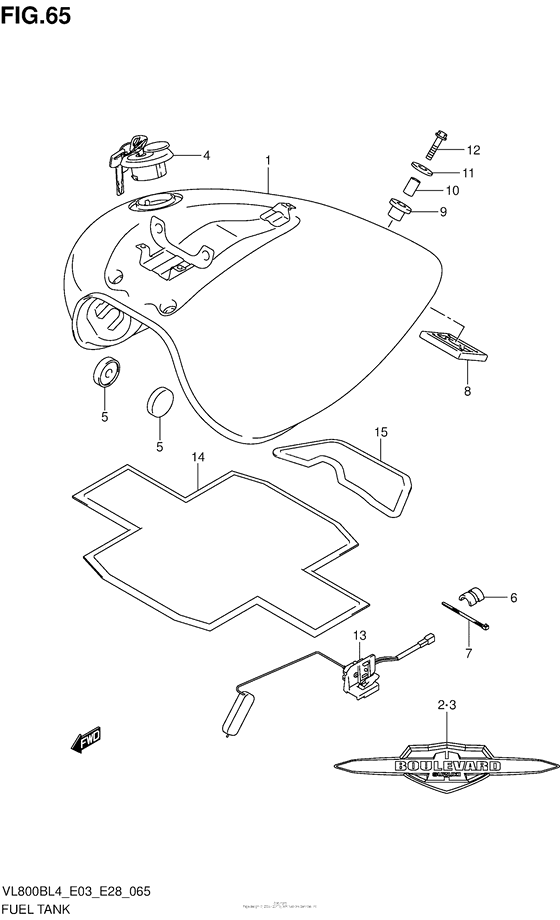 Fuel Tank (Vl800Bl4 E03)