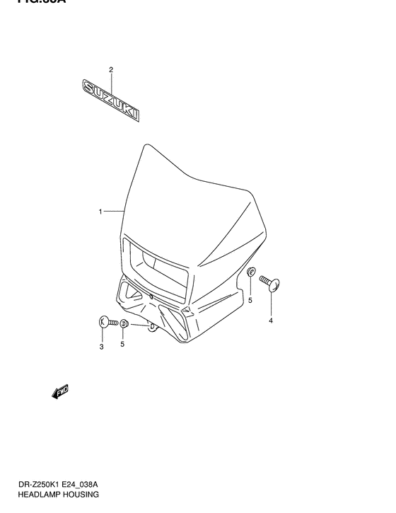 Headlamp cover  front fender