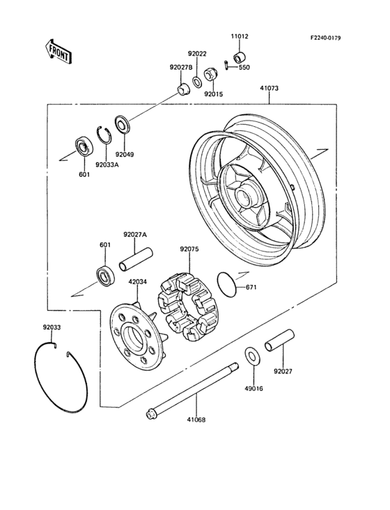 ZL1000 Задняя ступица колеса
