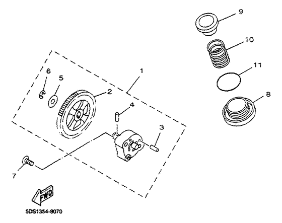 YP125 Масляный насос