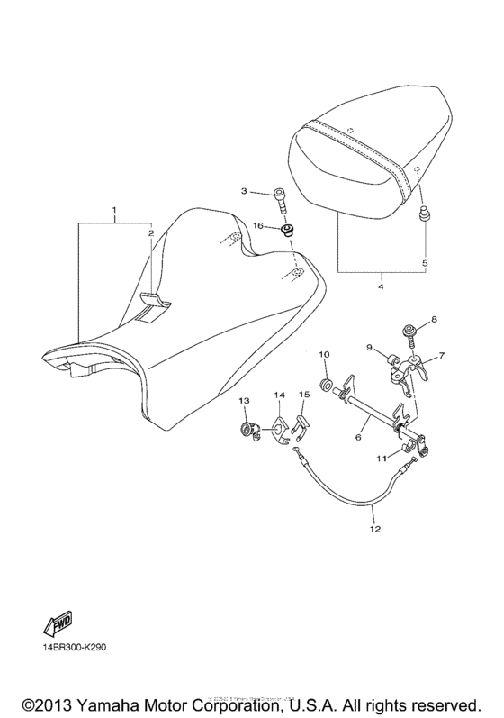 YZF-R1 Сиденье