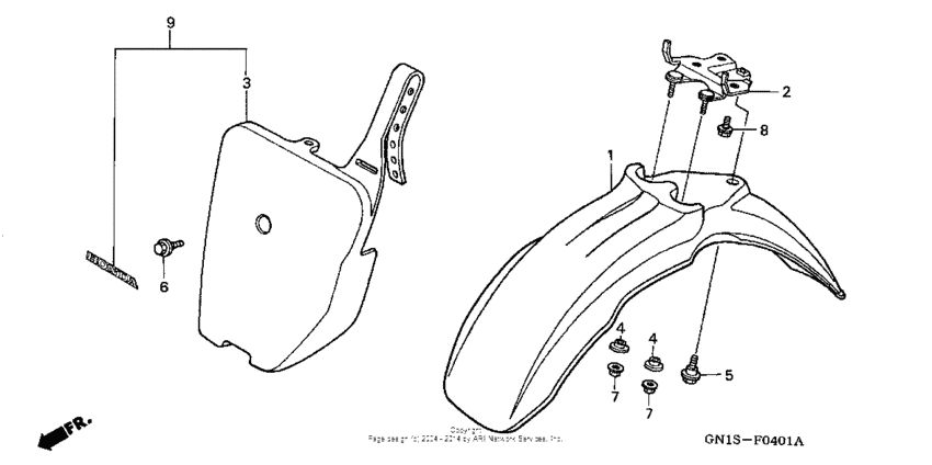 Front fender 01-02