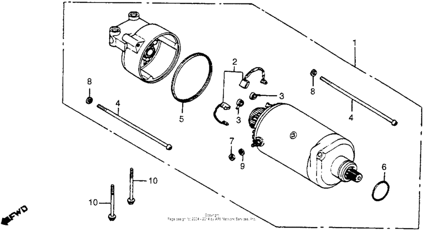 Cm400a/tstarting motor 79-81