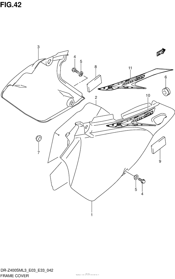 Frame Cover (Dr-Z400Sml3 E03)