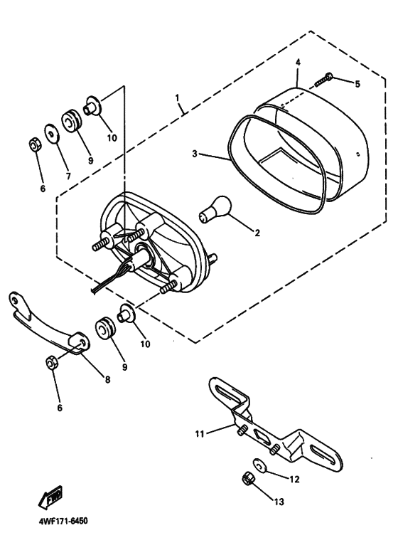 Taillight unit ass`y