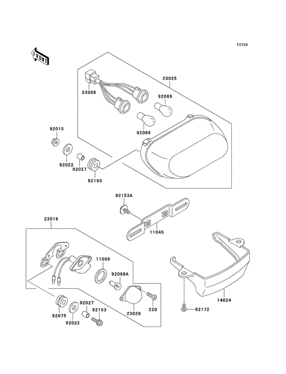 Taillight unit ass`y