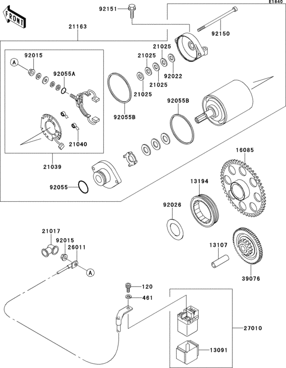 EJ650 Стартер