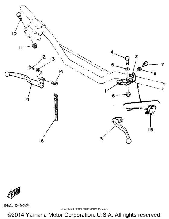 YZ490U Рулевые переключатели