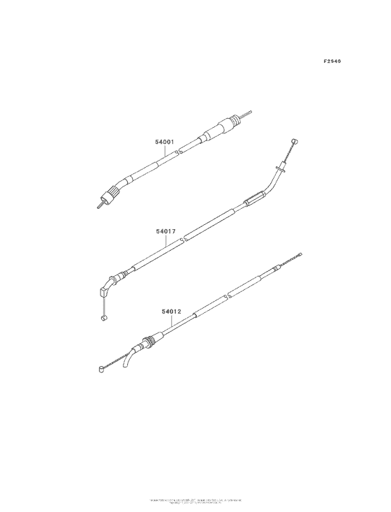 AX125 Тросы управления