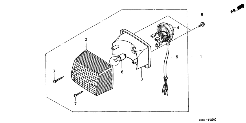 Taillight unit ass`y