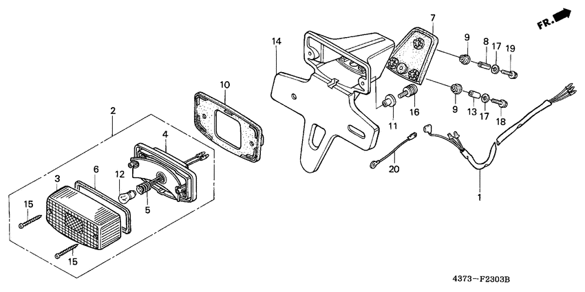 Taillight unit ass`y