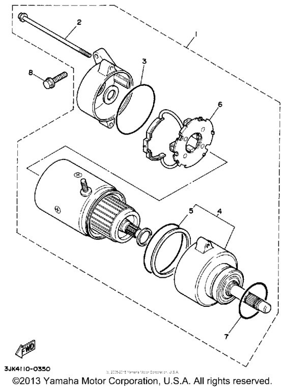 XV750A Стартер