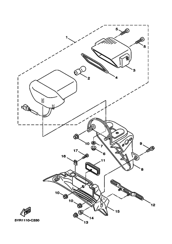 Taillight unit ass`y