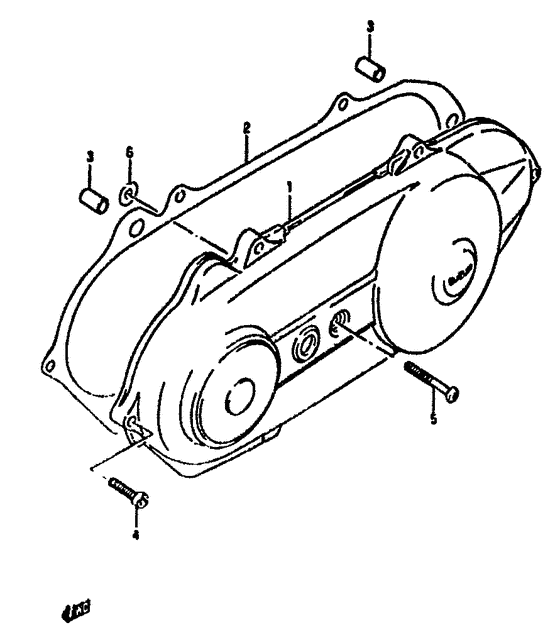 Crankcase left cover